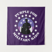 Paars voor militaire doeleinden wandkleed (Voorkant)