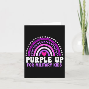 Paars voor militaire Kinder kinderen maand R Kaart