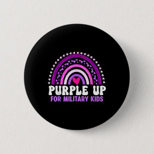 Paars voor militaire Kinder kinderen maand R Ronde Button 5,7 Cm