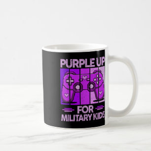 Paars voor militaire Kinder kindermaand Koffiemok