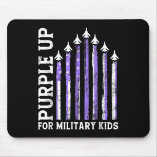 Paars voor militaire Kinder kindermaand Muismat