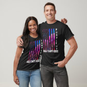 Paars voor militaire Kinder regenboogschutter T-shirt (Unisex)