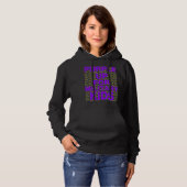 Paars voor militaire Kinderen Hoodie (Voorkant volledig)