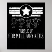 Paars voor militaire Kinderen Poster (Voorkant)