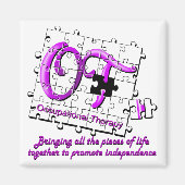 paars voor puzzel magneet (Voorkant)