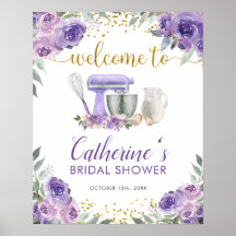 Paars Voorraad de Keuken Welkom Bord