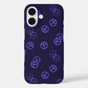 Paars vredesgebarentaal iPhone 16 hoesje