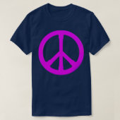 paars vredessymbool t-shirt (Design voorkant)