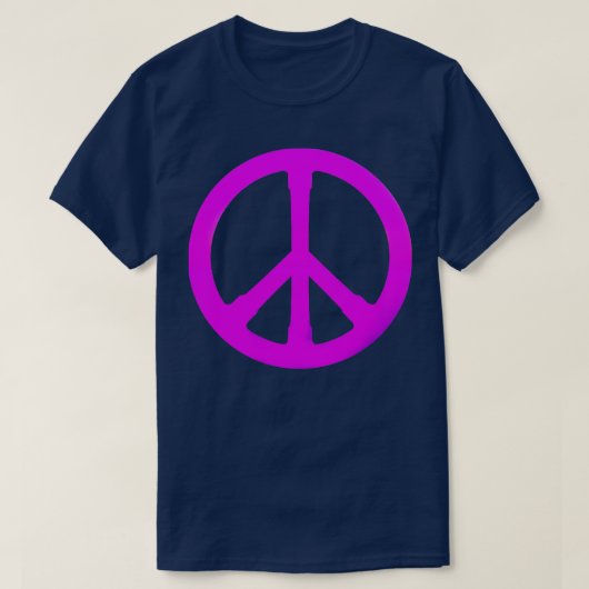 paars vredessymbool t-shirt (Design voorkant)