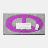 Paars vredesteken bureaumat (Keyboard & Muis)