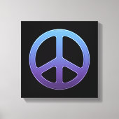 Paars vredesteken canvas afdruk (Voorkant)