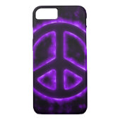 Paars vredesteken Case-Mate iPhone case (Achterkant)