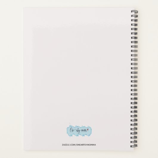 Paars vredesteken planner (Achterkant)