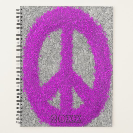 Paars vredesteken planner (Voorkant)