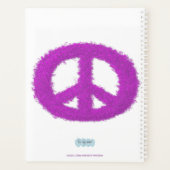Paars vredesteken planner (Achterkant)