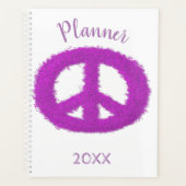 Paars vredesteken planner (Voorkant)