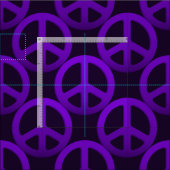 Paars vredesteken stof (Delen)