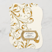 Paar's Vrijgezellenfeest Glam Old Hollywood Regenc Kaart (Voorkant / Achterkant)