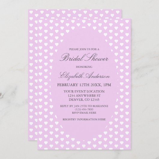 Paars Vrijgezellenfeest Kaart (Voorkant / Achterkant)