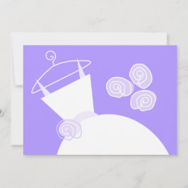 Paars vrijgezellenfeest kaart