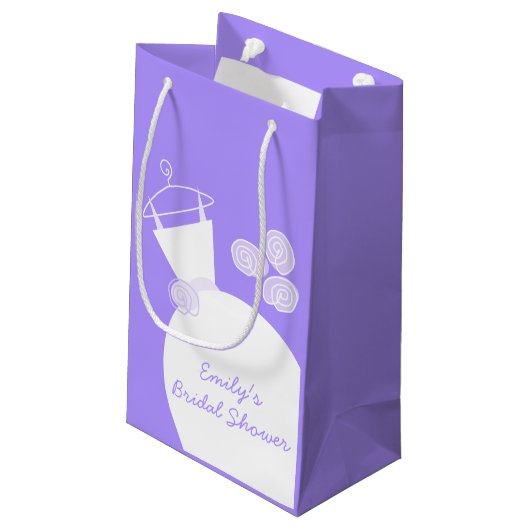 Paars Vrijgezellenfeest klein Klein Cadeauzakje (Achterkant Gekanteld)