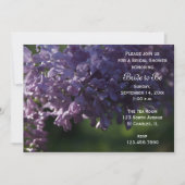 Paars Vrijgezellenfeest Lila bloemen Kaart (Voorkant)