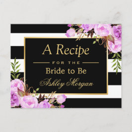 Paars Vrijgezellenfeest Ontvanger Kaart