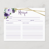 Paars Vrijgezellenfeest Ontvanger Kaart (Voorkant)