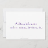 Paars Vrijgezellenfeest Paisley Kaart (Achterkant)