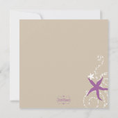 Paars Vrijgezellenfeest van doornhaai Kaart (Achterkant)