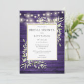 Paars Vrijgezellenfeest van het Koord van het Hout Kaart (Staand voorkant)