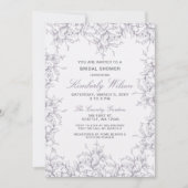 Paars  Vrijgezellenfeest voor het lenteverbinden v Kaart (Voorkant)