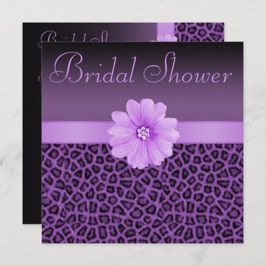 Paars Vrijgezellenfeest voor lade afdrukken en ven Kaart (Voorkant / Achterkant)