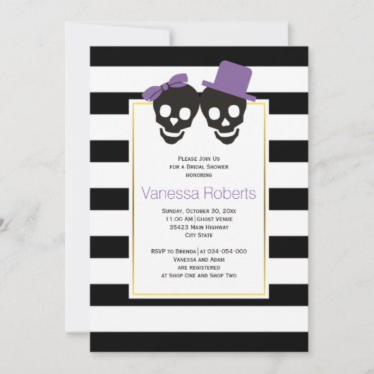 Paars vrijgezellenfeest voor tassen en tassen kaart (Voorkant)