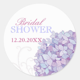 Paars Vrijgezellenfeest Zuid-Hydrangeas Ronde Sticker