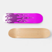 Paars vuurlichtskateboard persoonlijk skateboard (Horizontaal)