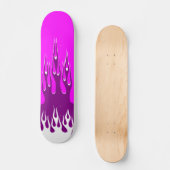 Paars vuurlichtskateboard persoonlijk skateboard (Voorkant)
