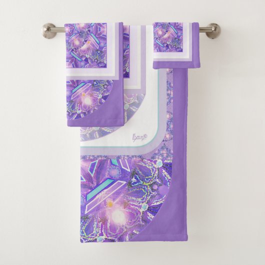 Paars W1 Bad Handdoek (Insitu)
