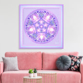Paars W1 Canvas Afdruk (Insitu (Woonkamer))