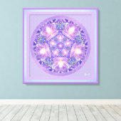 Paars W1 Canvas Afdruk (Insitu (Houten vloer))