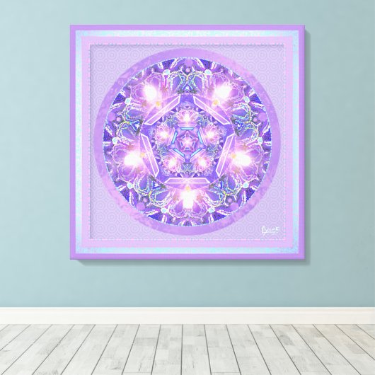 Paars W1 Canvas Afdruk (Insitu (Houten vloer))