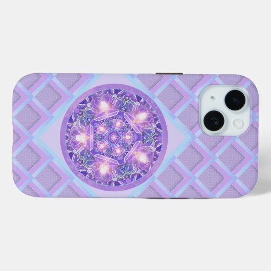 Paars W1 Case-Mate iPhone Case (Achterkant (horizontaal))