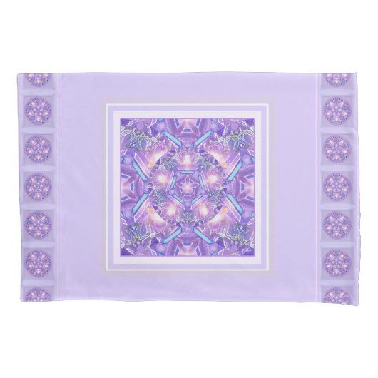 Paars W1 Duvet-Hoesje Kussensloop (Voorkant)