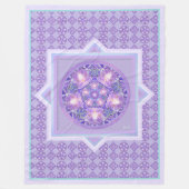 Paars W1 Fleece Deken (Voorkant)