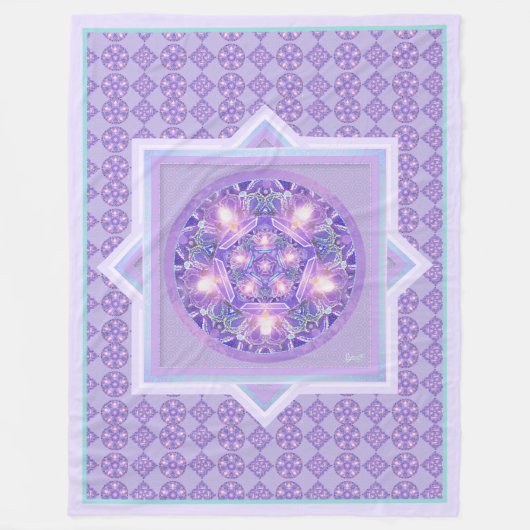 Paars W1 Fleece Deken (Voorkant)