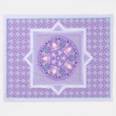 Paars W1 Fleece Deken (Voorkant (Horizontaal))