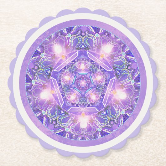 Paars W1 Kartonnen Onderzetters (Voorkant)