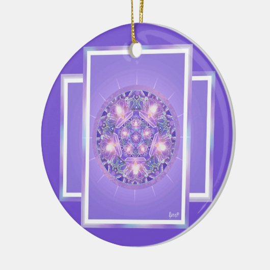 Paars W1 Keramisch Ornament (Links)