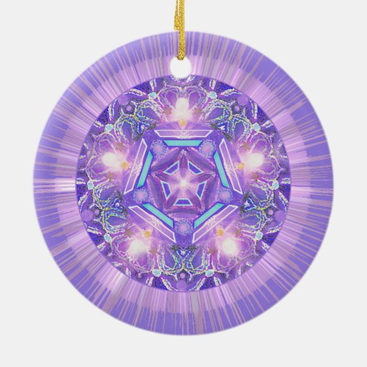 Paars W1 Keramisch Ornament (Achterkant)