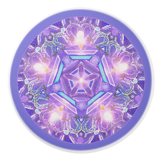 Paars W1 Keramische Knop (Voorkant)